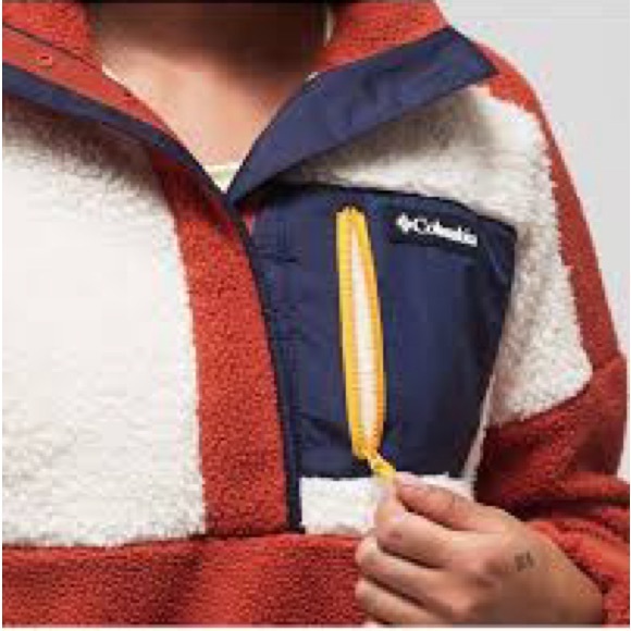 Columbia fleece lodge sherpa 1/4 snap small - Picture 2 of 7